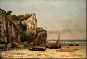 Gustave Courbet Plage de Normandie Spain oil painting artist